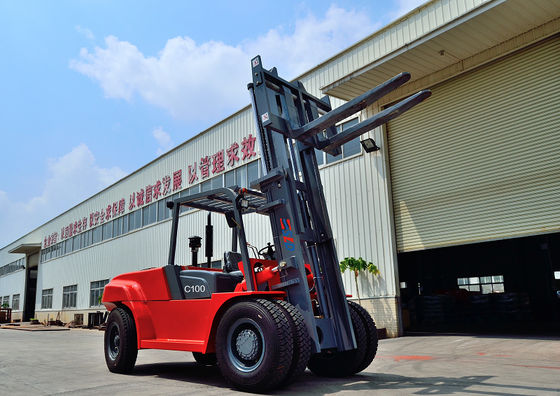 3000mm FD100 Handling Material 10t Diesel Forklift Truck